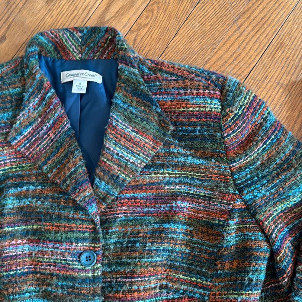 Coldwater Creek tapestry blazer